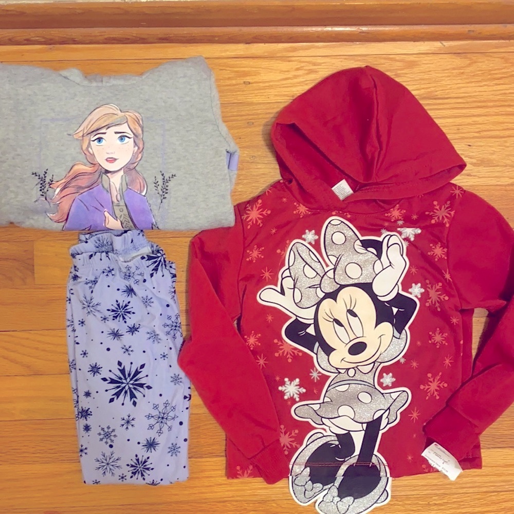 🎉NWT🎉 Minnie Mouse hoodie bundle size 6 girls